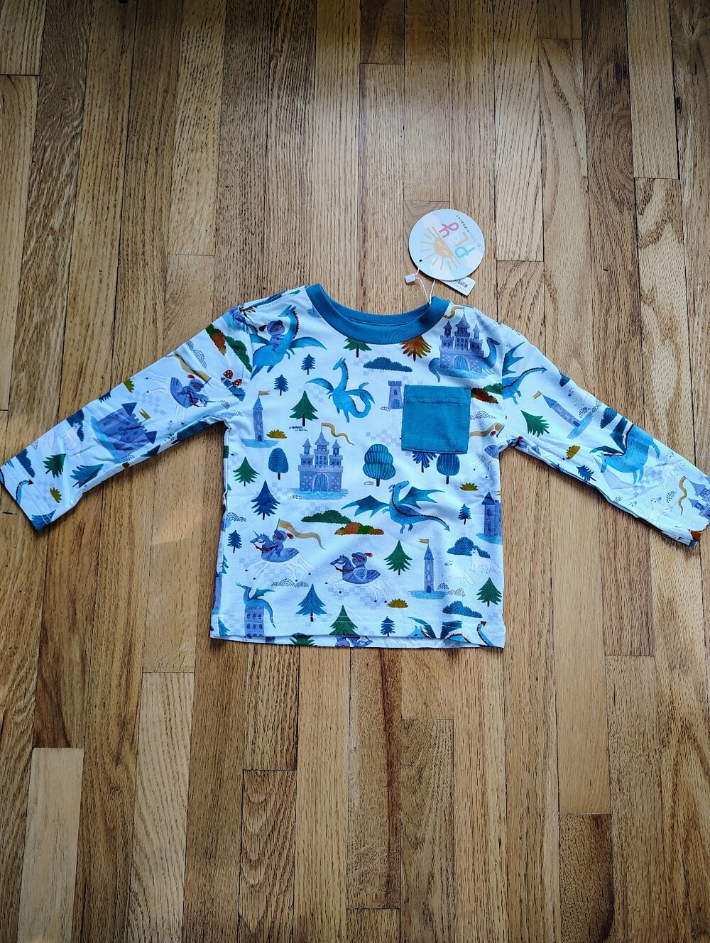 Little Sleepies 2T Long Sleeve Shirt – Knights & Dragons